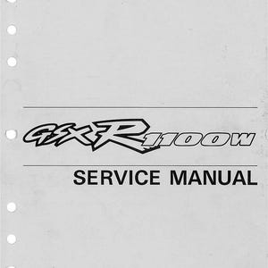 Fits Suzuki - 1993 1998 GSX R1100W Service Manual