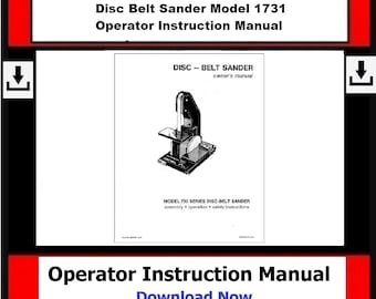 Passend für Dremel - Disc Bandschleifer Modell 1731 Bedienungsanleitung