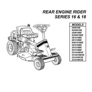 Fits Snapper - Rear Engine Series 16 & 18 Engine Repair Parts Manual