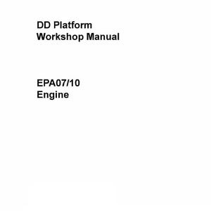 Paper Manual - Engine Service Repair Manual Diesel DD13 DD15 DD16 EPA0710 DDC-svc-MAN-0081