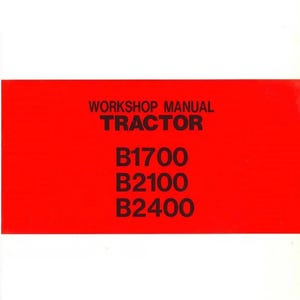 Fits Kubota - B1700 B2100 B2400 Workshop Service Repair Manual  Tractor