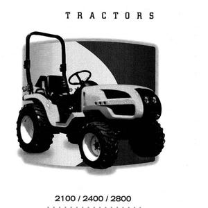 Paper Manual - 2100 2400 2800 Tractor Operator Maintenance Manual