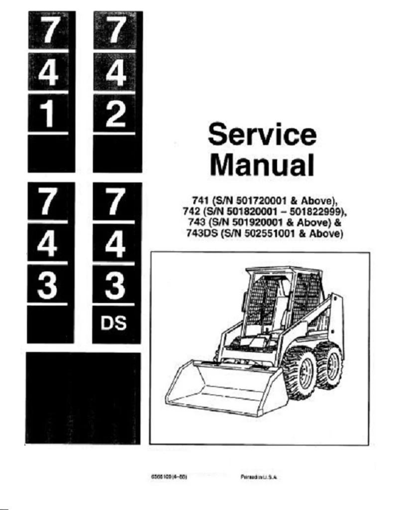 Fits Bobcat - 741 742 743 Skid Steer Technical Workshop Service Repair Manual