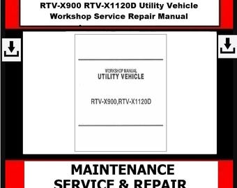 Kubota - RTV-X1120D Utility Vehicle Workshop Service Repair Manual