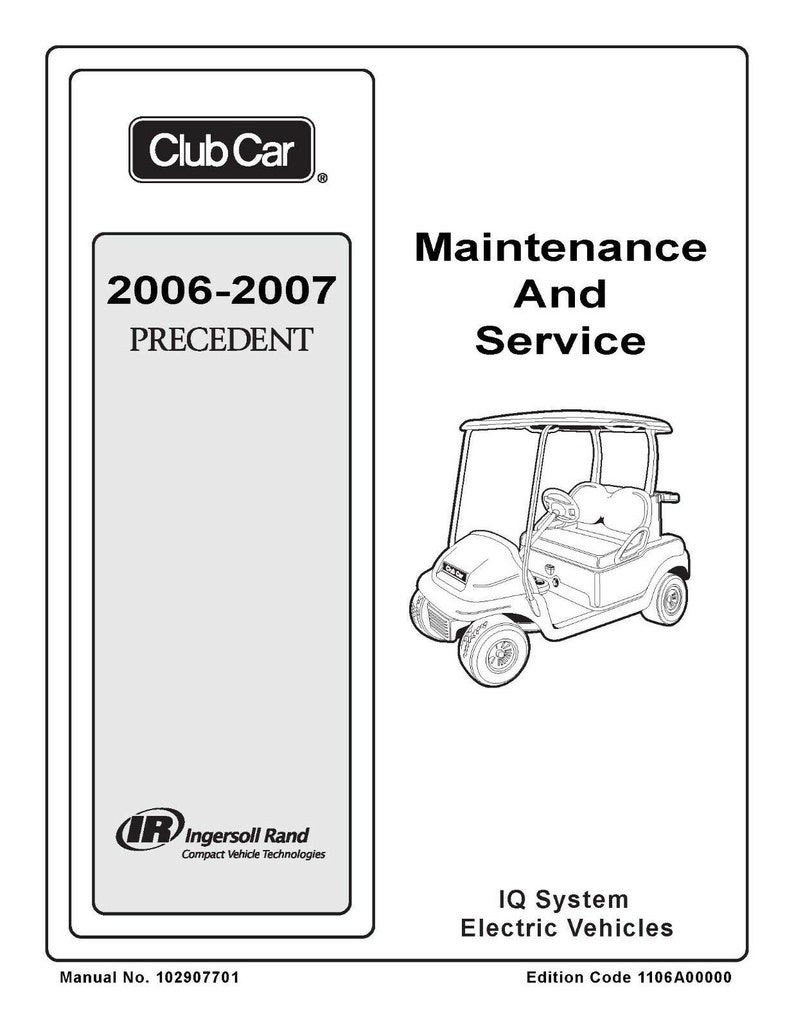 2006 2007 Electric Golf Cart Maintenance & Service Repair Manual Fits