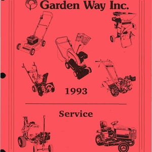 Download Now - Service Manual 1993  Garden Way Tiller Mower Wood Chipper Vac
