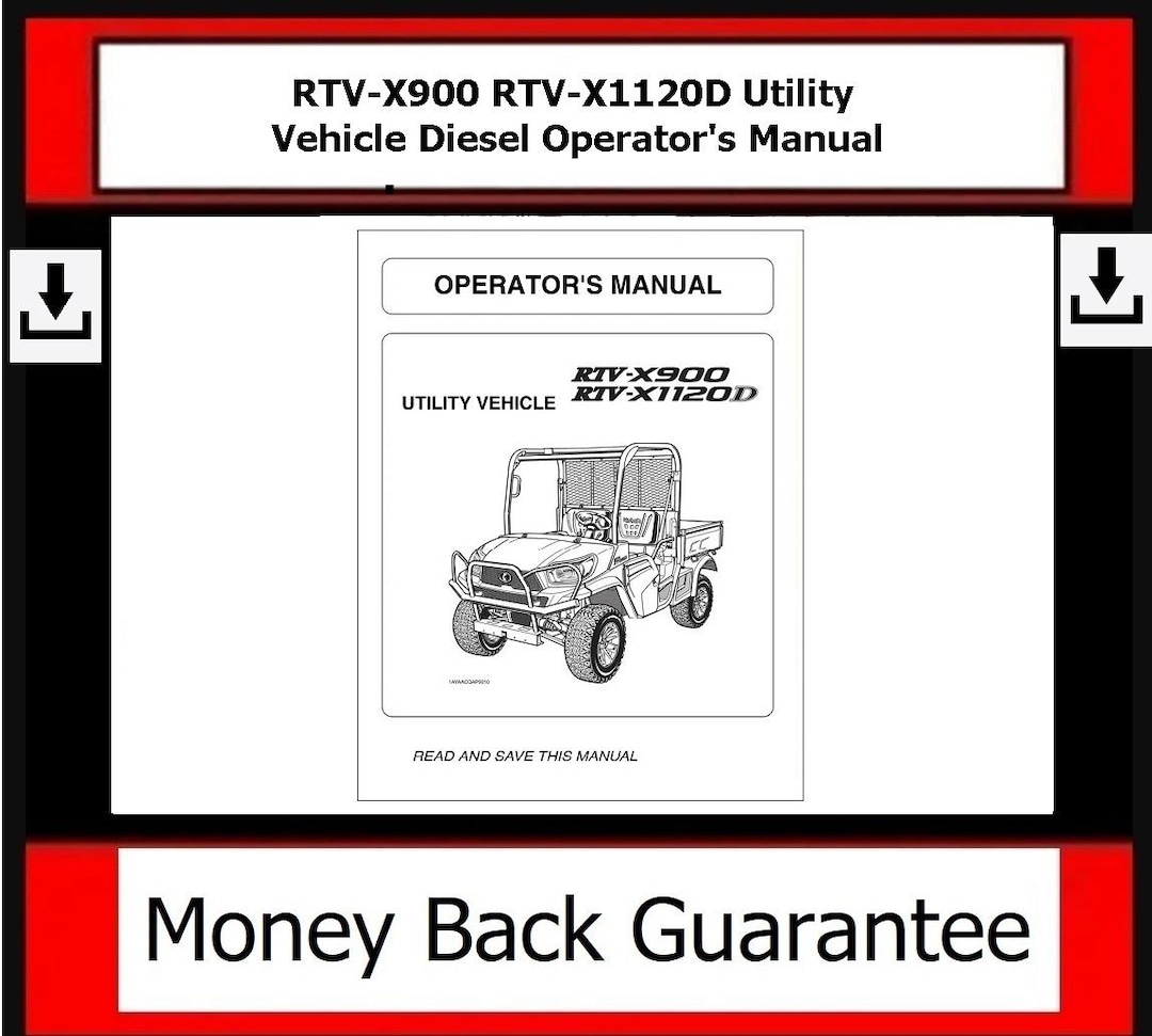 RTV-X900 RTV-X1120D Utility Vehicle Diesel Operator's Manual