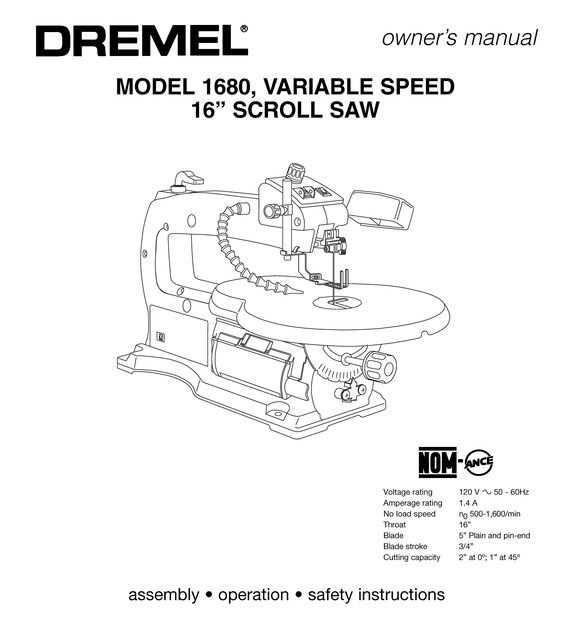 Dremel 16 2024 scroll saw