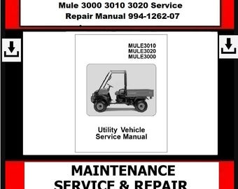 Mule 3000 3010 3020 Service Repair Manual 994-1262-07