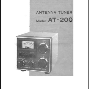 AT-200 Antenna Tuner Model Receiver Operation's Instruction Manual  Kenwood