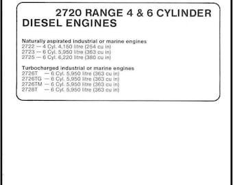 Ford - 1988 2720 Series Range Diesel 4 & 6 Cyl Engine Technical Workshop Repair Manual