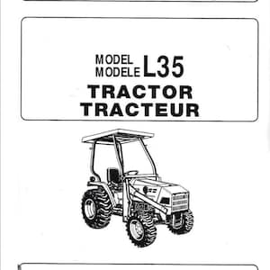 Fits Kubota - L35 Tractor Service Parts Manual