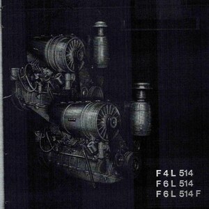 Deutz に適合 - 1974 F4L 514/F6L 514/F6L 514 F エンジン オペレーター メンテナンス マニュアル