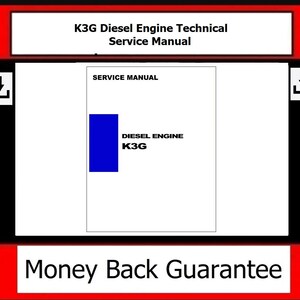Teknisk servicemanual för K3G dieselmotor