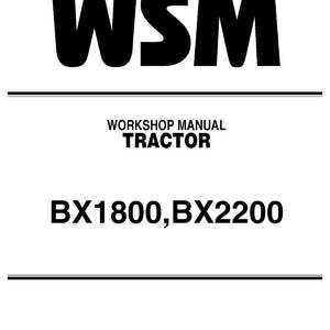 Fits Kubota - BX1800 BX2200 Tractor Workshop Service Repair Manual