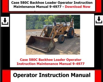 Descargar ahora: Manual de instrucciones y mantenimiento para el operador de la retroexcavadora 580C (9-4977)