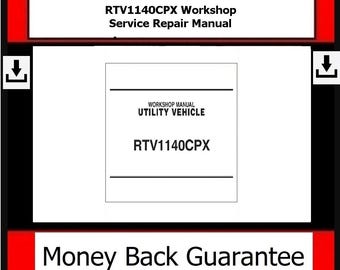 Kubota - RTV1140CPX WORKSHOP Service Repair Manual