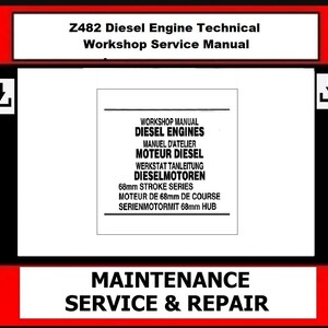 Manuel d'atelier technique du moteur diesel Z482