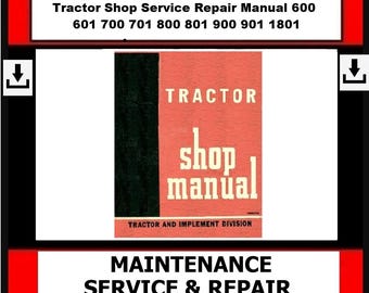 Passend für Ford 600 601 700 701 800 801 900 901 1801 Tractor Shop Service Reparaturanleitung