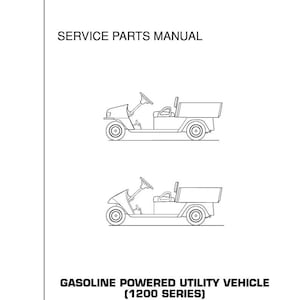 Fits EZGO -1999-2000 Workhorse 1200-G Cart Service Parts Manual 559