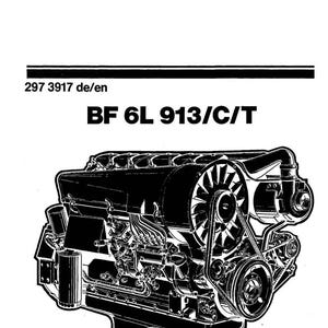 Fits Deutz - Model BF 6L 913-C-T Engine Operations Instructions Manual