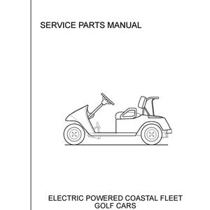Fits EZGO 2006 2007 Electric Golf Cart Coastal Fleet Service Parts Manual 604972