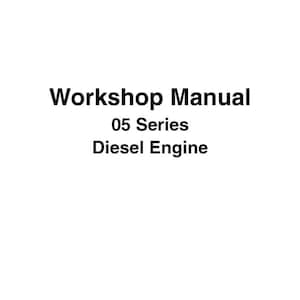 Download Now - 1996 05 Series D1105 V1505 Diesel Engine Workshop Manual fits kubot