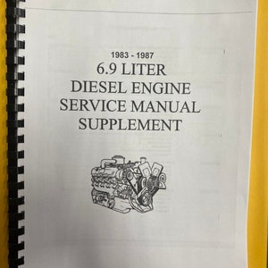 Fits Ford 1983 1984 1985 1986 1987 Engine Service Manual  Truck 6.9 Diesel