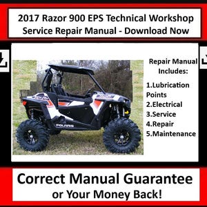 Fits Polaris -  2017 Razor 900 EPS Technical Workshop Service Repair Manual 2017  RZR 900  RZR100 EPS Fits Polaris - Download Now