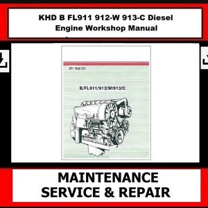 Deutz - KHD B FL911 912-W 913-C Diesel Engine Workshop Manual