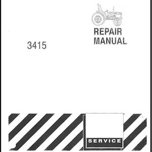 FITS FORD- 3415 Tractor Technical Workshop Repair Manual 3415
