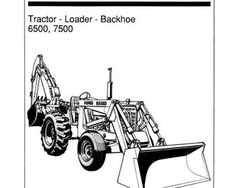 Fits Ford - 6500 7500 Tractor Loader Backhoe Service Repair Manual