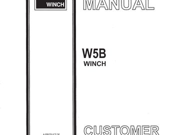 5 Winch Service Parts Manual Fits Allied Winch W5B 599863W