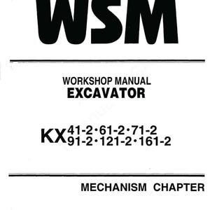 Past op Kubota: technische werkplaatsreparatiehandleiding minigraafmachines 383678 Kx71-2