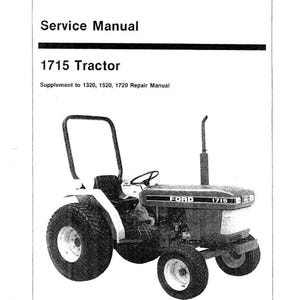 Paper Manual - 1715 Tractor Service Manual Technical Repair Shop Workshop