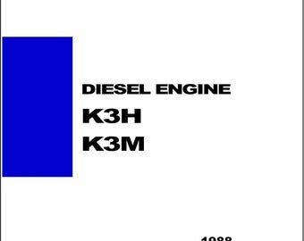Past op Mitsubishi: technische onderhoudshandleiding K3H K3M dieselmotor