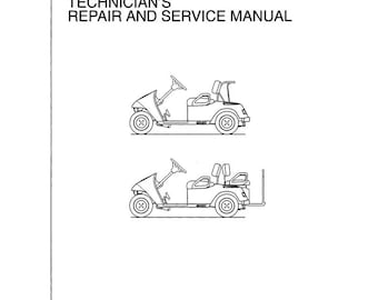 Fits EZGO - 1996 Textron Electric Golf Cart Technical Workshop Repair Manual
