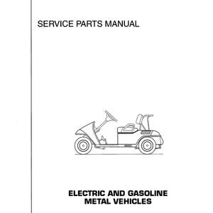 Fits EZGO -1994 1995 1996 Electric Golf Cart Service Parts Manual Fits - Medalist fits EZGo