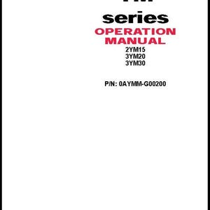Download Now - 15 20 30 2009 Marine Engine Operator Maintenance Instruction Manual  2YM15 3YM20 3YM30 Yanmar