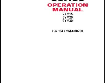 Download Now - 15 20 30 2009 Marine Engine Operator Maintenance Instruction Manual  2YM15 3YM20 3YM30 Yanmar