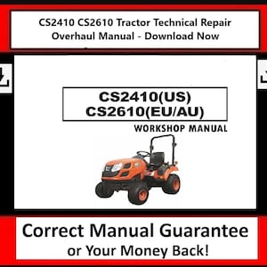 CS2410 CS2610 Tractor Technical Repair Overhaul Manual