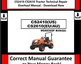 Manual de Reparo Técnico para Tratores Kioti CS2410 e CS2610