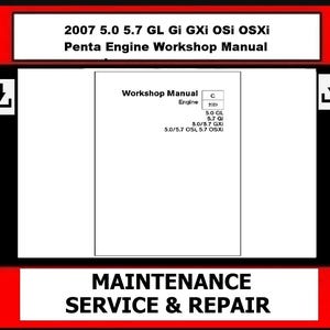 Pasuje do Volvo - 2007 5.0 5.7 GL Gi GXi OSi OSXi Penta Engine Instrukcja serwisowa