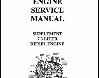 1988 - 1993 Diesel Engine Service Manual Engine Supplemental 7.3