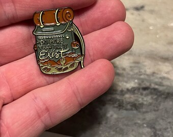 Do More Than Just Exist Hiking Bag - Premium Enamel Pin Brooch
