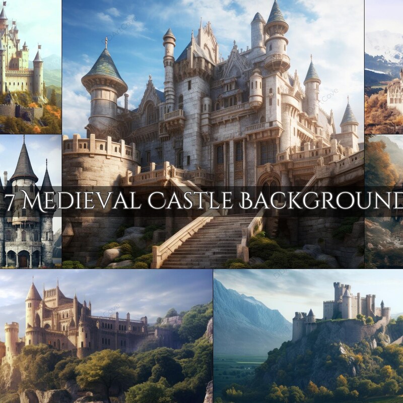 Ancient Castle Wall Art - Etsy