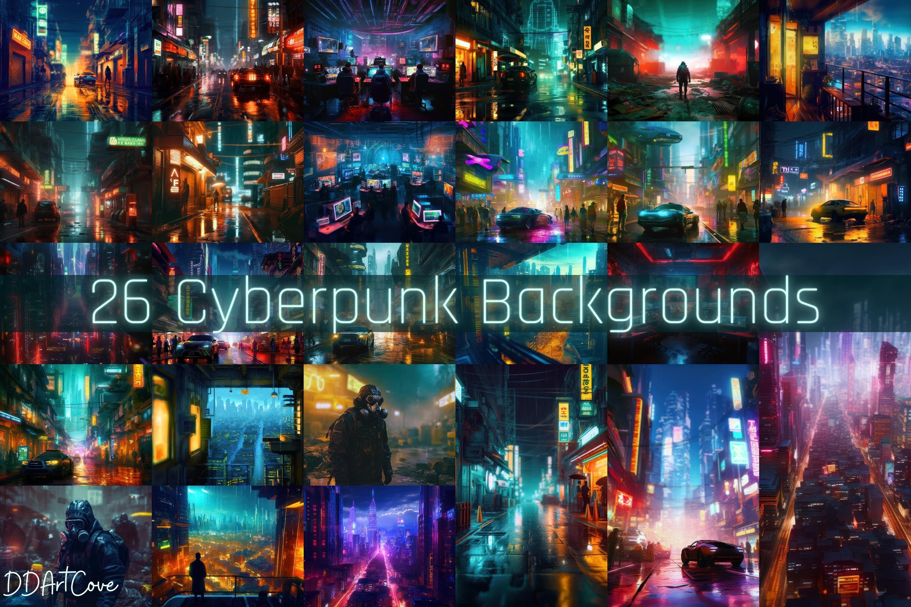 Cyberpunk theme wallpaper