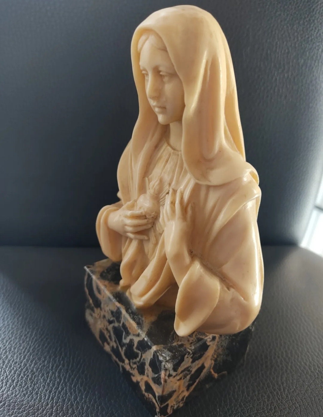 Virgin Statue Signed Amilcare Santini - Etsy