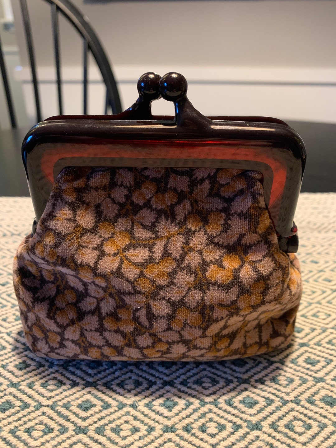 Vintage Velvet Coin Purse Etsy