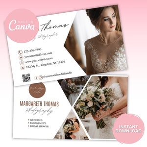 Fotografie Visitenkarte Vorlage Fotograf Visitenkarte Design Canva Template Fotograf Card Bearbeitbare Fotograf Calling Card